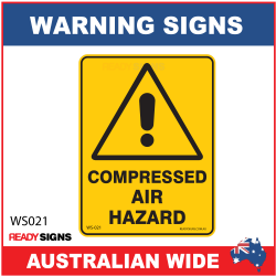 Warning Sign - WS021 - COMPRESSED AIR HAZARD